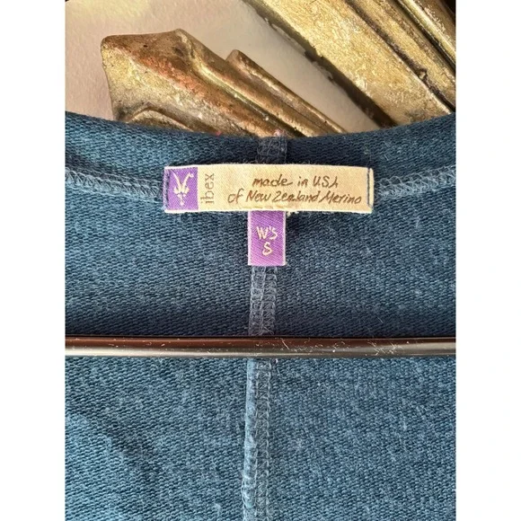 Ibex Merino Wool Hooded Dress Thumbholes Teal Long Sleeve Women S USA - Picture 2 of 9